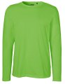 Heren T-shirt Neutral Long Sleeve Lime